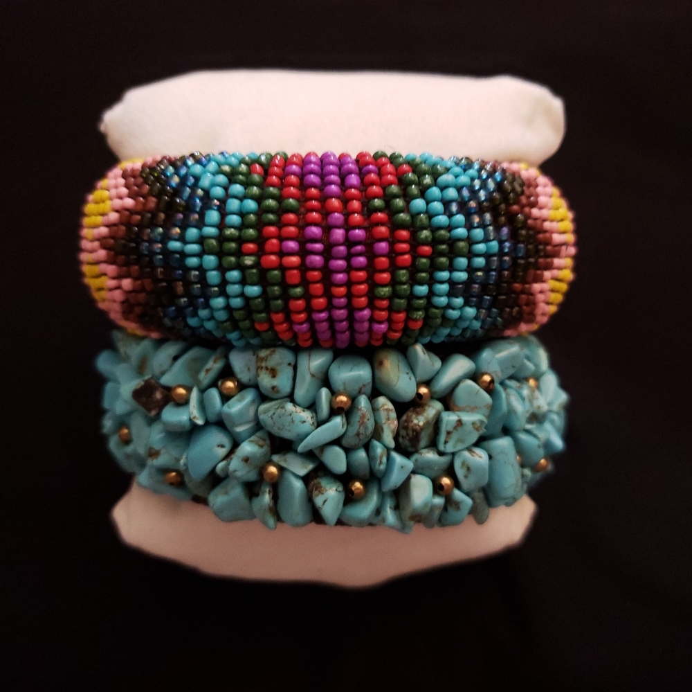 Turquoise beaded bracelets